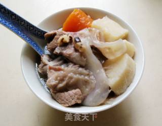 一锅一汤一饭：淮山胡萝卜扇骨汤 + 蒸饭的做法步骤：11