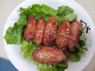 简单易做，超级好吃——蜜汁叉烧翅的做法步骤：14