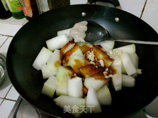 蚝油冬瓜块的做法步骤：2