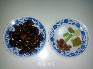 香酥蚕蛹的做法步骤：1
