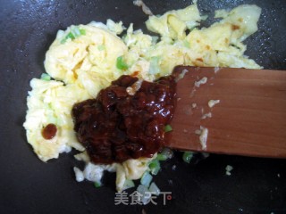 豆酱鸡蛋炒饭的做法步骤：5