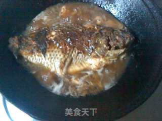 酒酿非洲鲫鱼的做法步骤：5