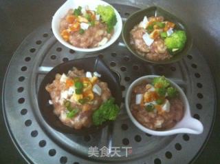 鹹蛋冬菜蒸肉餅的做法步骤：4