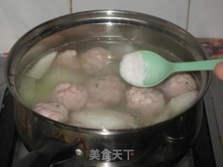 肉圆冬瓜汤的做法步骤：6