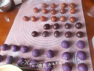 五彩冰皮月饼的做法步骤：5