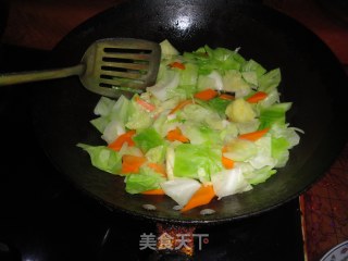 辣炒圆白菜的做法步骤：7
