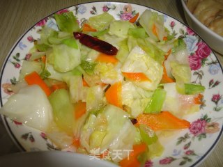 辣炒圆白菜的做法步骤：8