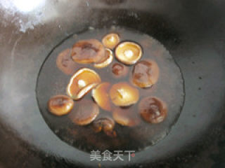 香菇扒油菜的做法步骤：9