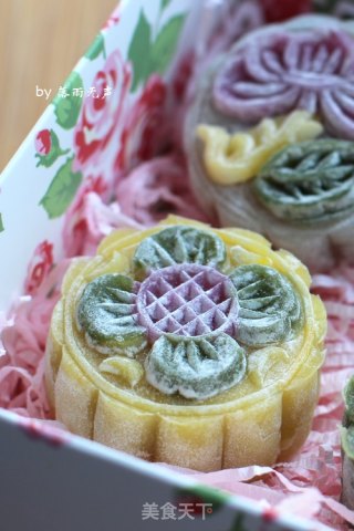 花样冰皮月饼的做法步骤：16