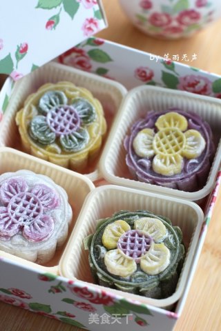 花样冰皮月饼的做法步骤：18