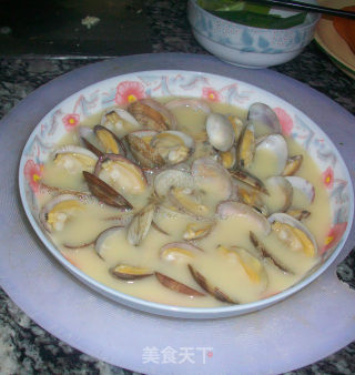 蛤蜊蒸蛋的做法步骤：6