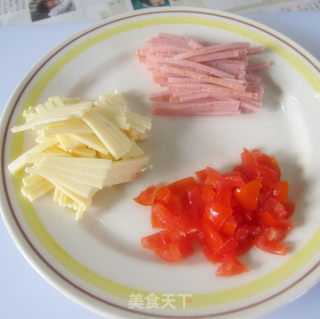 番茄起司蛋卷的做法步骤：2