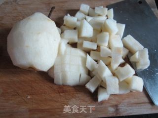 雪梨川贝冰糖水的做法步骤：2