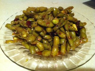 辣炒毛豆(美味下酒菜)的做法步骤：6