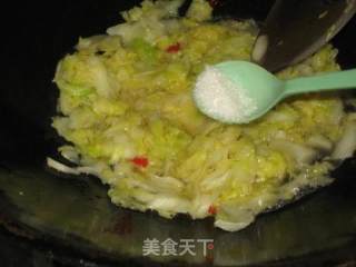 炒牛心菜的做法步骤：7