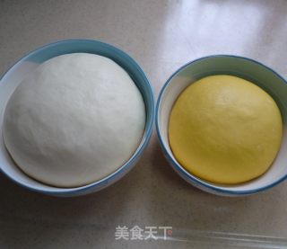 南瓜双色吐司的做法步骤：2