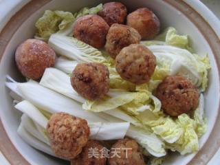 娃娃菜莲藕肉丸汤的做法步骤：4
