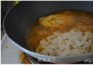 番茄煎蛋汤面的做法步骤：7