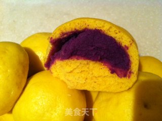 南瓜紫薯包的做法步骤：9