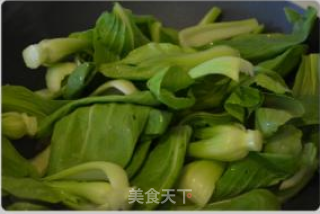 冻豆腐炒油菜的做法步骤：4