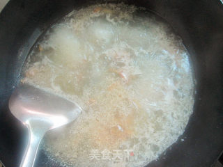 有机自种生活——萝卜菜粉丝肉沫清汤的做法步骤：4