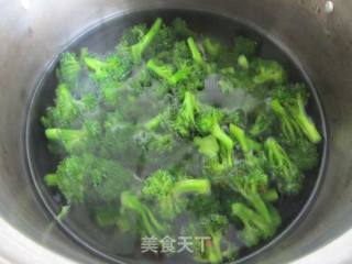 西兰花炒火腿的做法步骤：2