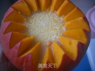 溢香桂花南瓜盅的做法步骤：4
