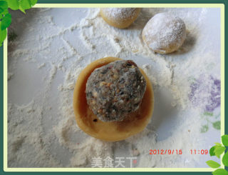 小鱼牌伍仁月饼的做法步骤：19