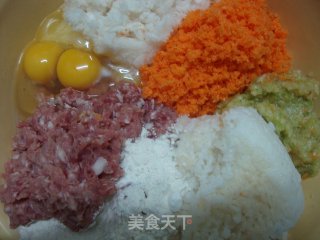 鲜肉蔬菜丸子的做法步骤：10