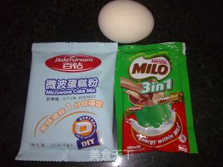微波蛋糕（美禄味）的做法步骤：1
