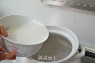 【青菜肉末粥】的做法步骤：2