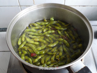 卤煮毛豆夹的做法步骤：4