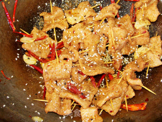 【波浪牙签肉】——生活的小情趣呀的做法步骤：9