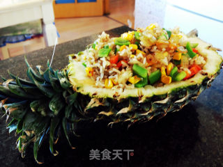 菠萝盅饭的做法步骤：8