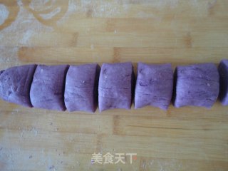 紫薯菊花卷的做法步骤：7