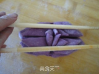 紫薯菊花卷的做法步骤：14