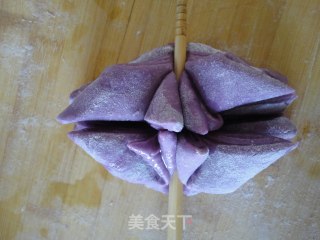 紫薯菊花卷的做法步骤：15