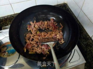 青椒肉丝的做法步骤：5
