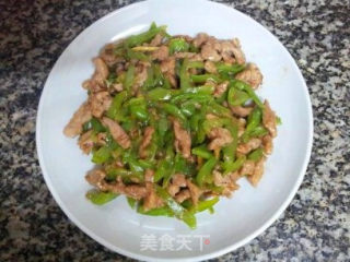 青椒肉丝的做法步骤：8