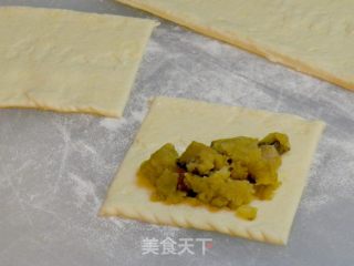 咖喱叉烧酥角的做法步骤：7