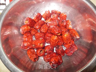 美容小吃——糯米枣的做法步骤：2
