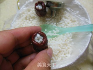 美容小吃——糯米枣的做法步骤：4