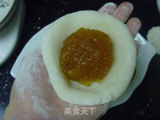哈密瓜冰皮月饼的做法步骤：9