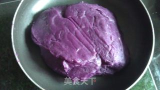 自制馅料－－紫薯、抹茶冰皮月饼的做法步骤：2