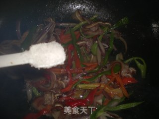 双椒猪耳的做法步骤：7