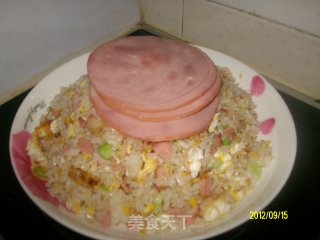 ✿火腿蛋炒饭✿的做法步骤：8