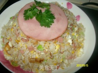 ✿火腿蛋炒饭✿的做法步骤：9