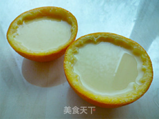 香橙蒸蛋的做法步骤：7