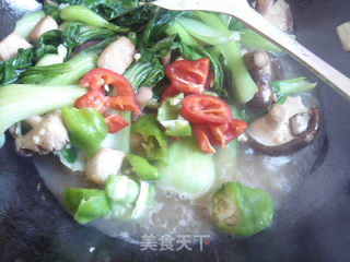 简单的美味——【香菇烧油菜】的做法步骤：10