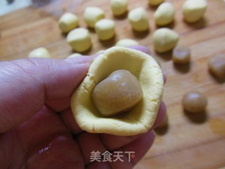 南瓜莲蓉糯米滋——超级Q弹小点心的做法步骤：7